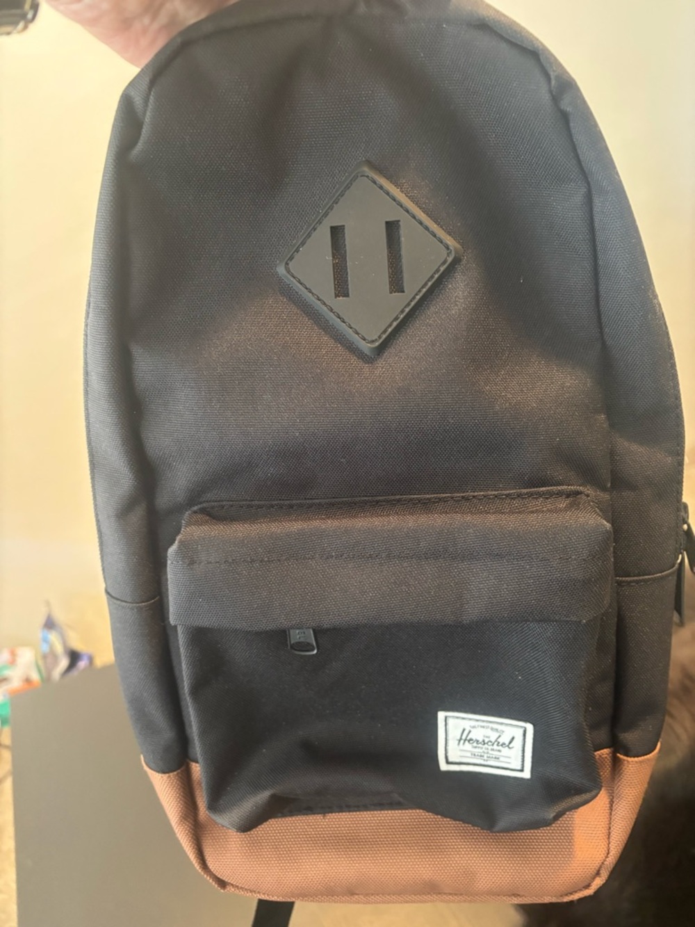 Herschel Supply Company Two-Tone Black and Brown Backpack